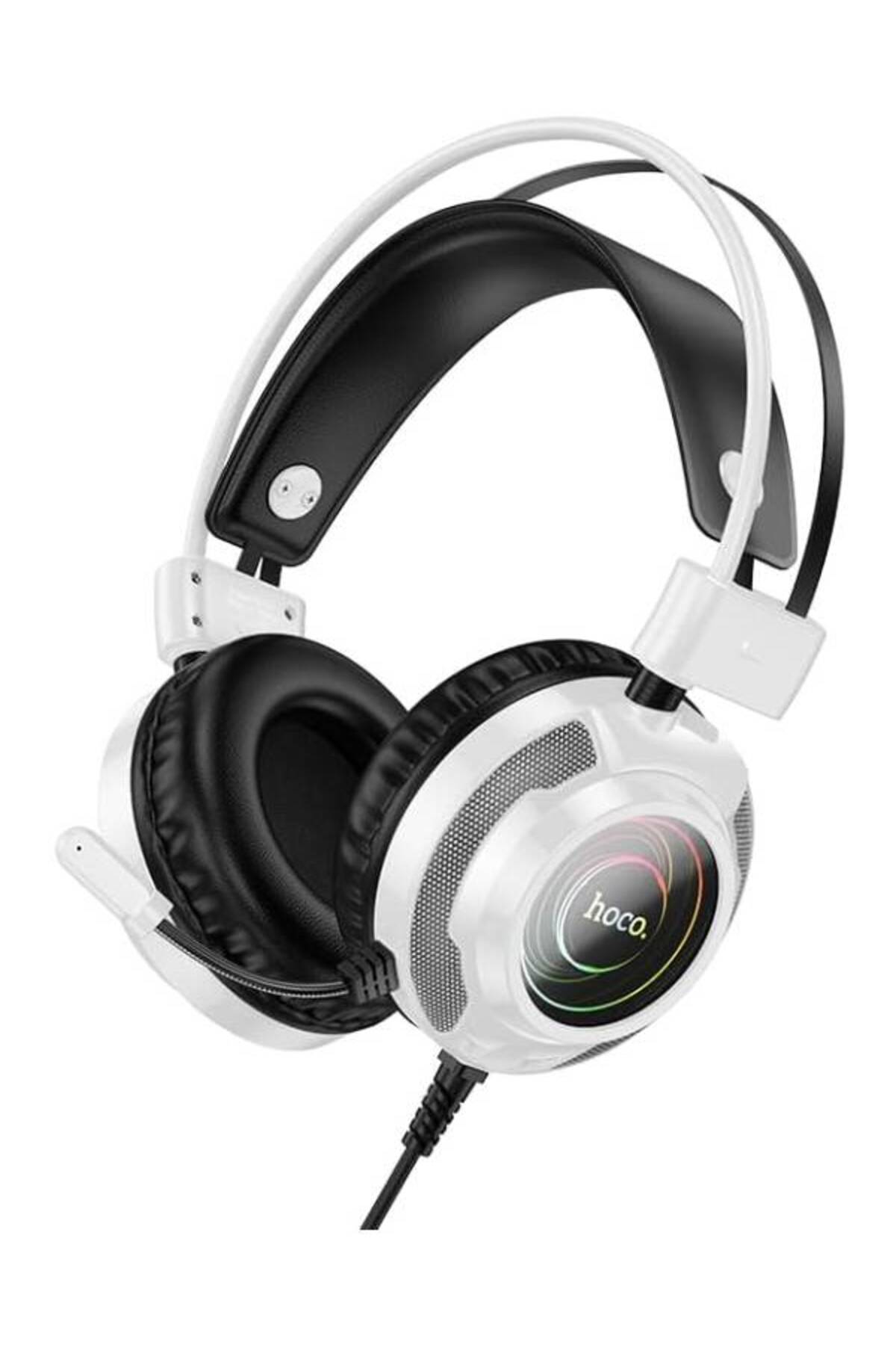 No7tech Kafaüstü Gaming Kulaklık Hoco. W110 RGB Aydınlatmalı 2M