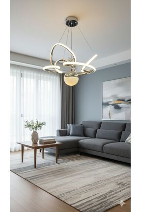 Aydoğdu Avize Kral Tacı Modern Led Avize 3 Renk