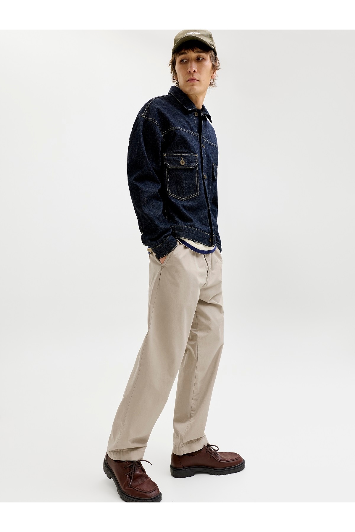 شلوار مردانه راسته فاق بلند | جک اند جونز Jack & Jones 12288514 - تصویر 3