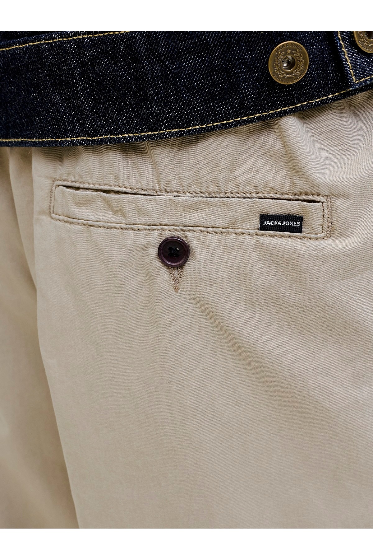 شلوار مردانه راسته فاق بلند | جک اند جونز Jack & Jones 12288514 - تصویر 5