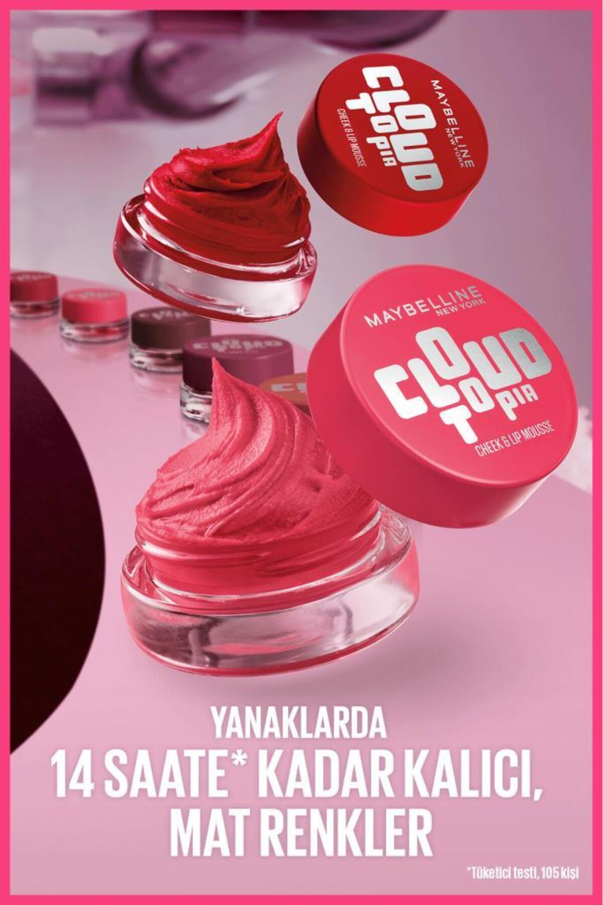Cloudtopia Köpük Dokulu Mat Allık & Ruj 08 Enchanted Mauve — صورتی MYBCLOUDALLIKRUJ — تصویر 8 از 9