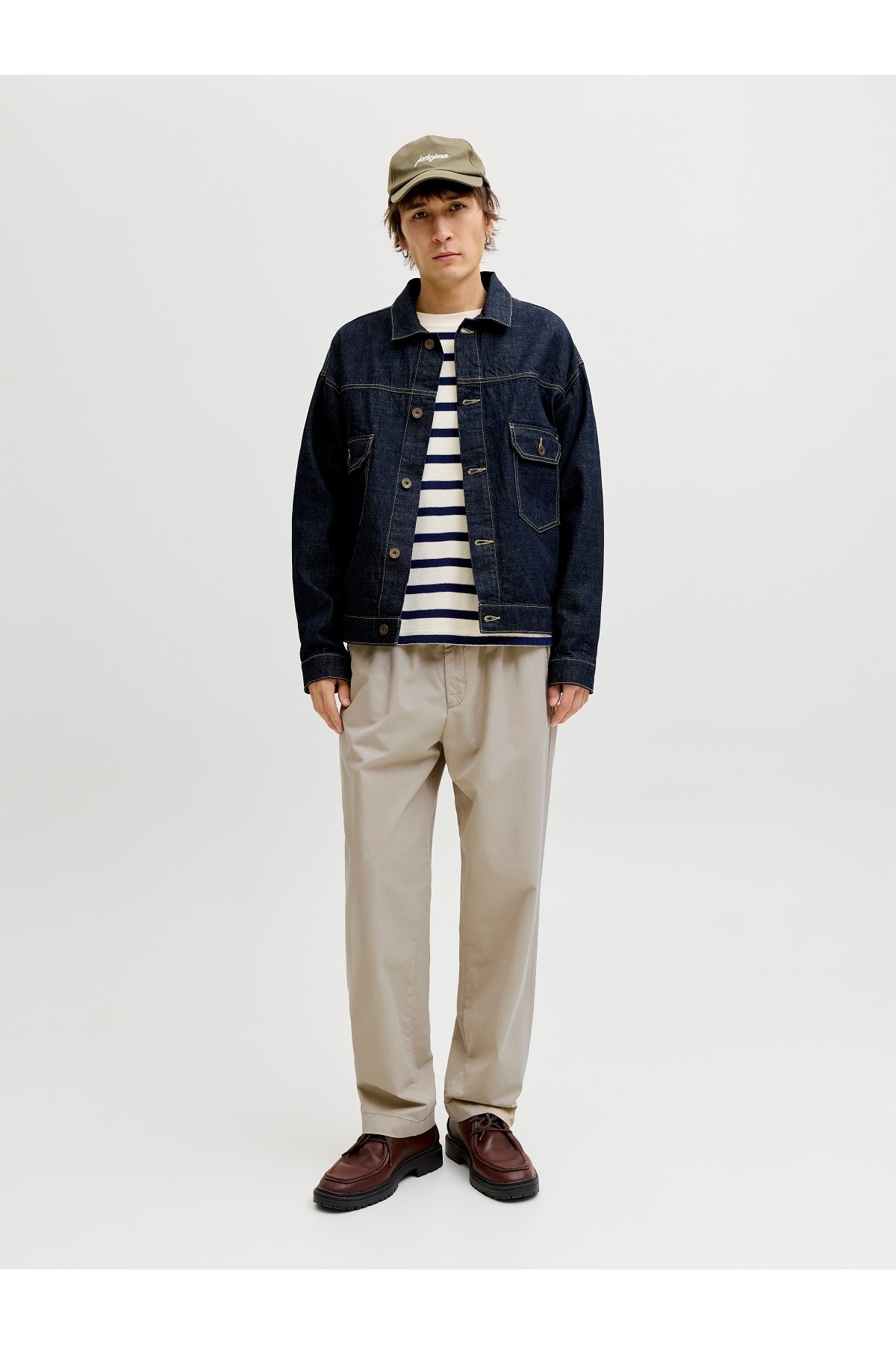 شلوار مردانه راسته فاق بلند | جک اند جونز Jack & Jones 12288514 - تصویر 2