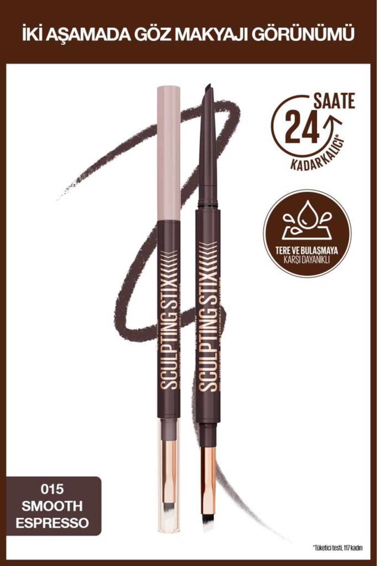Maybelline New York Sculpting Stix Çift Uçlu Göz Kalemi - 015 Smooth Espresso - Fiyatı, Yorumları