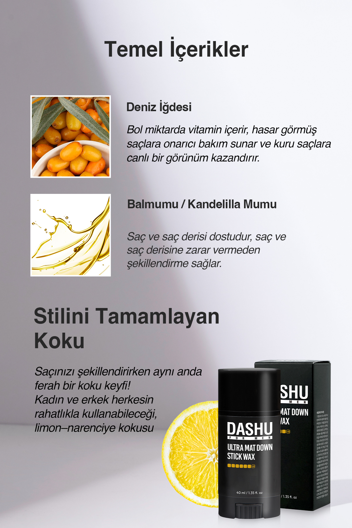 Pratik, Ultra Güçlü Kalıntı Bırakmayan Mat Stick Wax For Men Premium Ultra Mat Down Stick Wax — 8706 — تصویر 6 از 9