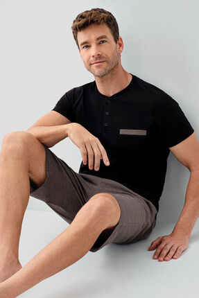 Arnetta Erkek Siyah Pijama Takım