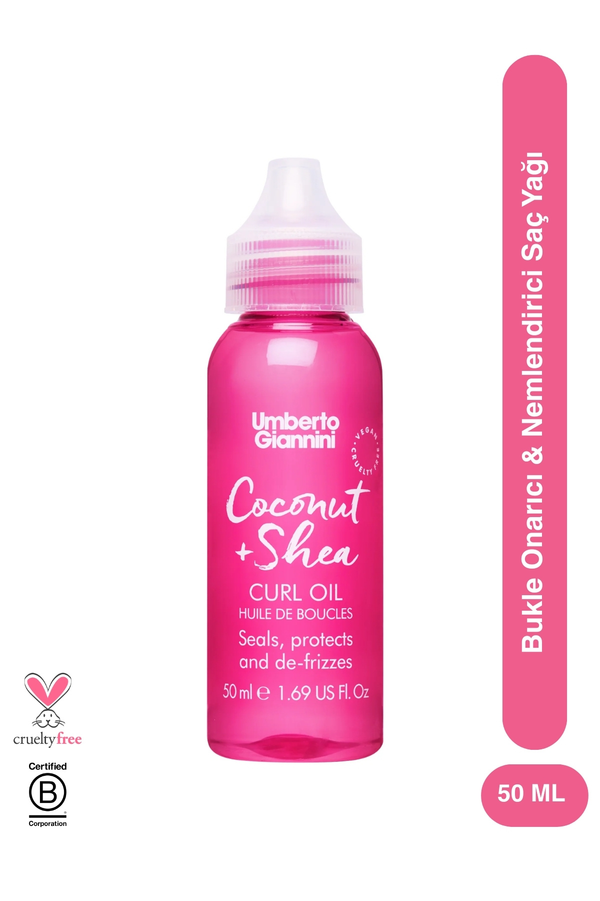 Umberto Giannini Coconut & Shea Curl Oil - Bukle Onarıcı & Nemlendirici Saç Yağı — U202