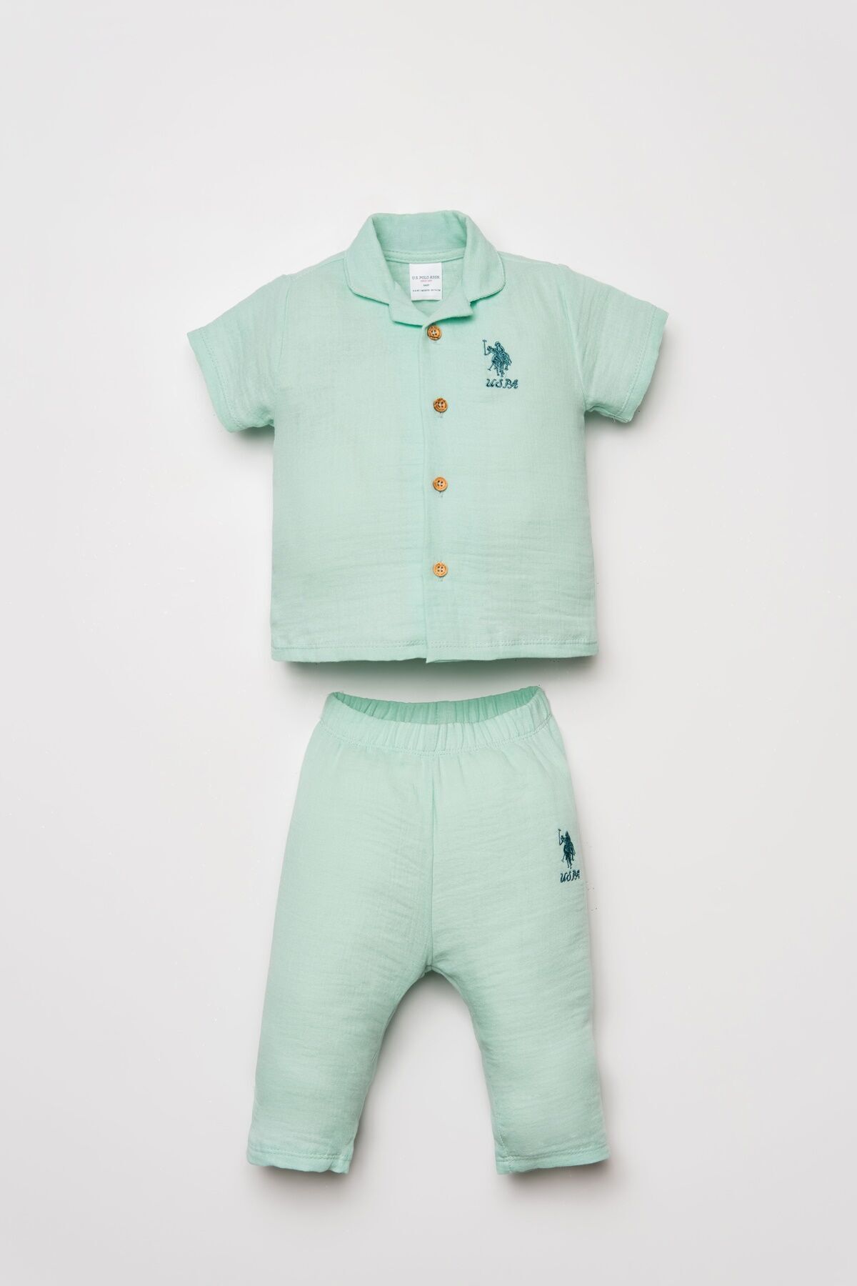 U.S. Polo Assn. U.S. Polo Assn. Baby Girl Green Set