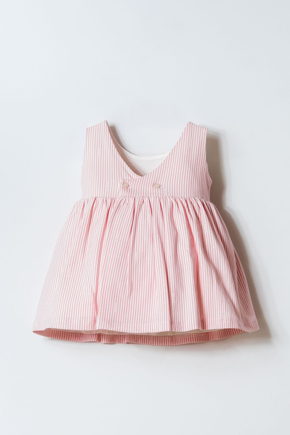 U.S. Polo Assn. Kız Bebek Pembe Elbise fotoğrafı 4 (önizleme)