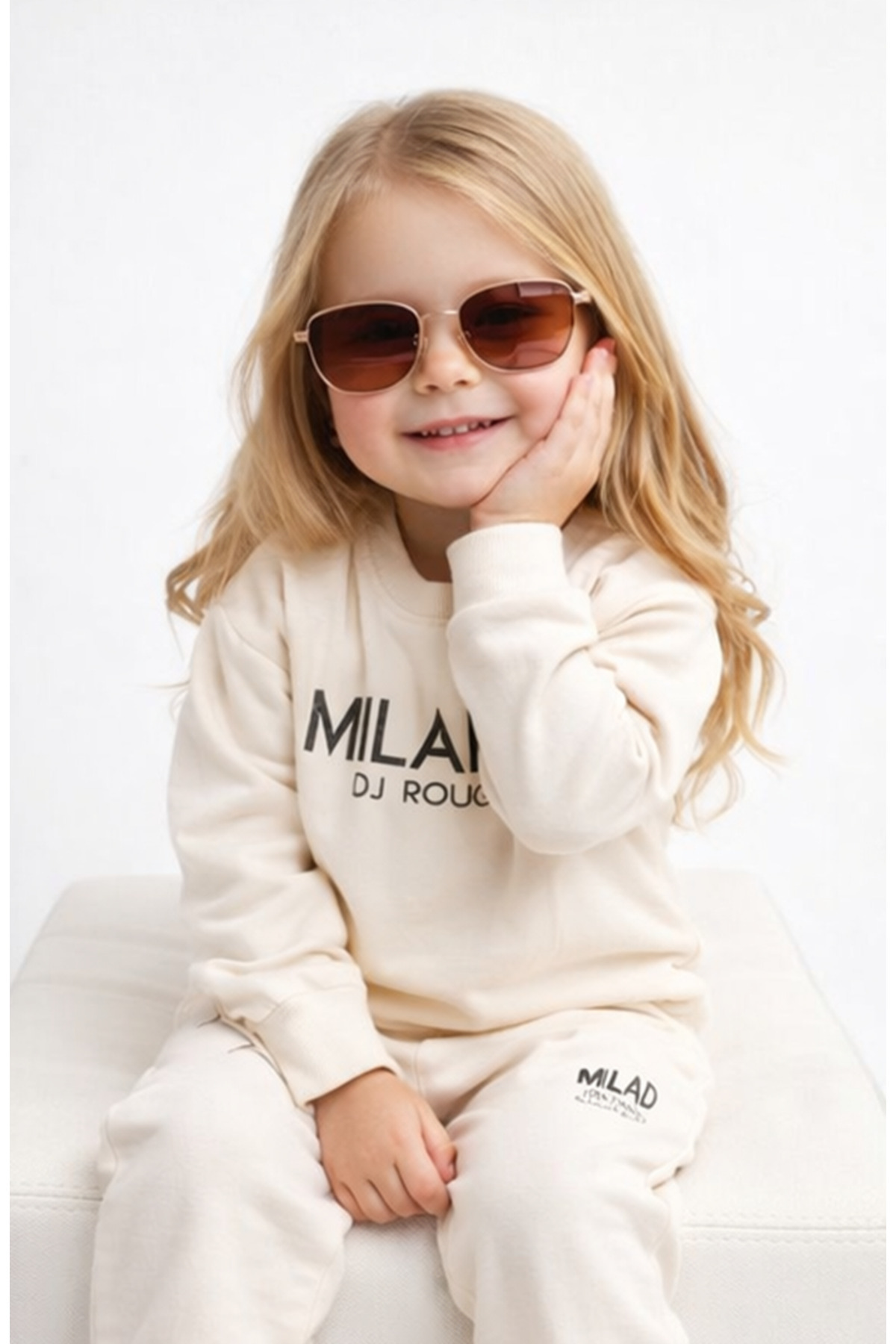 LittlePoffy Çocuk Oversize Baskılı Alt Üst Bebek Çocuk Eşorfman Takımı fotoğrafı 4 (önizleme)