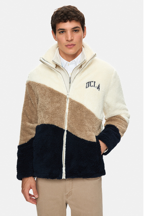 Ucla REGGIE Kemik Rengi Kıvırcık Polar Standard Fit Erkek Ceket