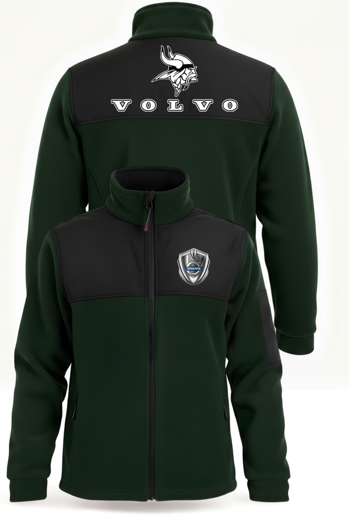 لباس کار طرح‌دار VOLVO ضد سرما و باد — خاکی vizyonvolvo