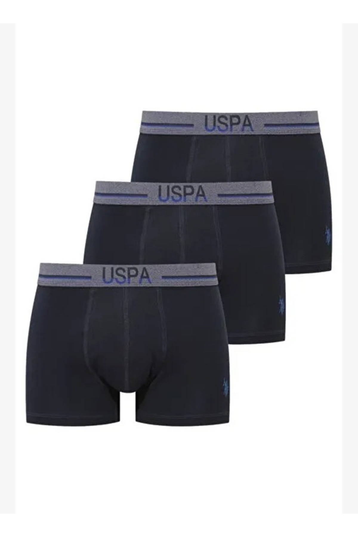 یو اس پولو شلوارک باکسر لیکرا پارچه مودال نخی مردانه، بسته 3 عددی