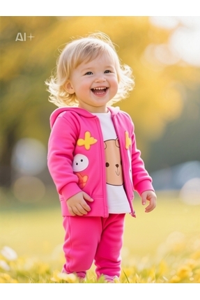 eoxa Kız Çocuk Fuşya 3Lü Takım