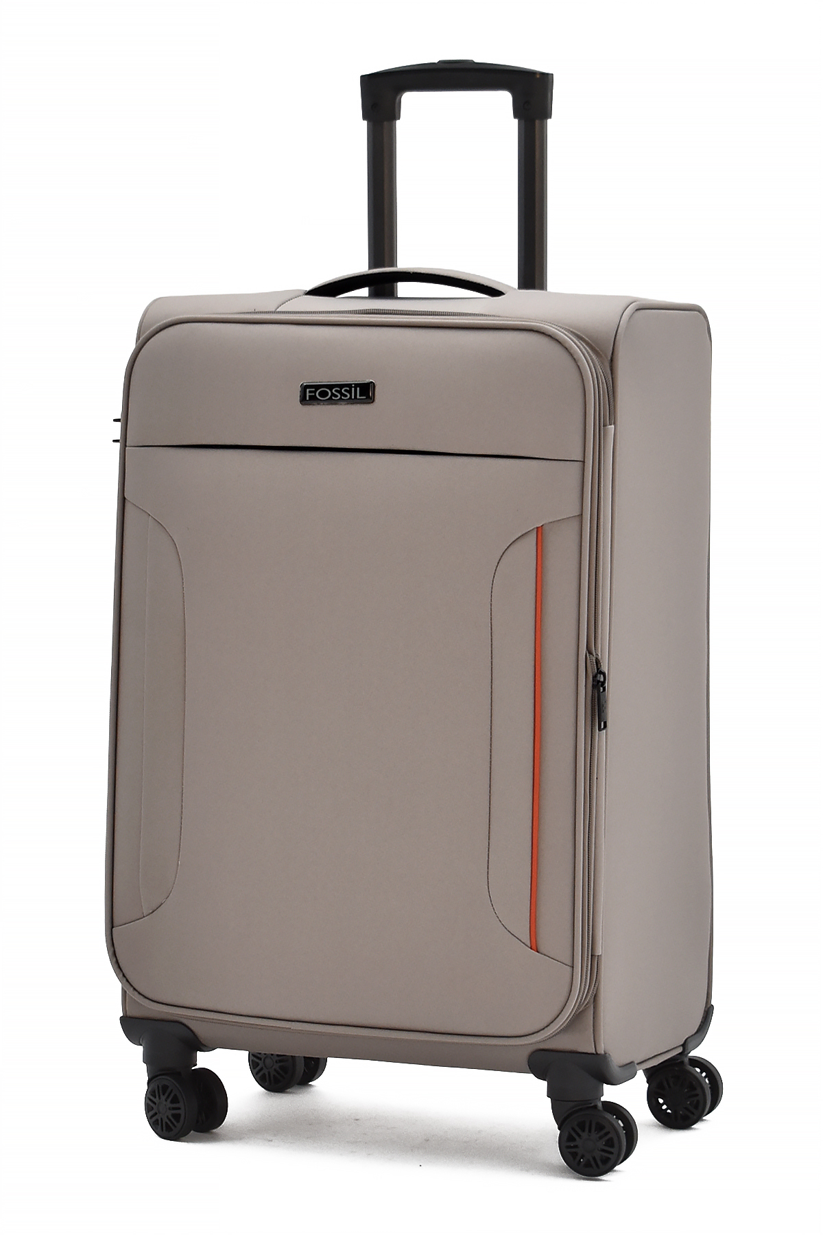 Ultra Light Medium Gusseted Fabric Suitcase – 360° 8 Wheels, Light & Large Interior