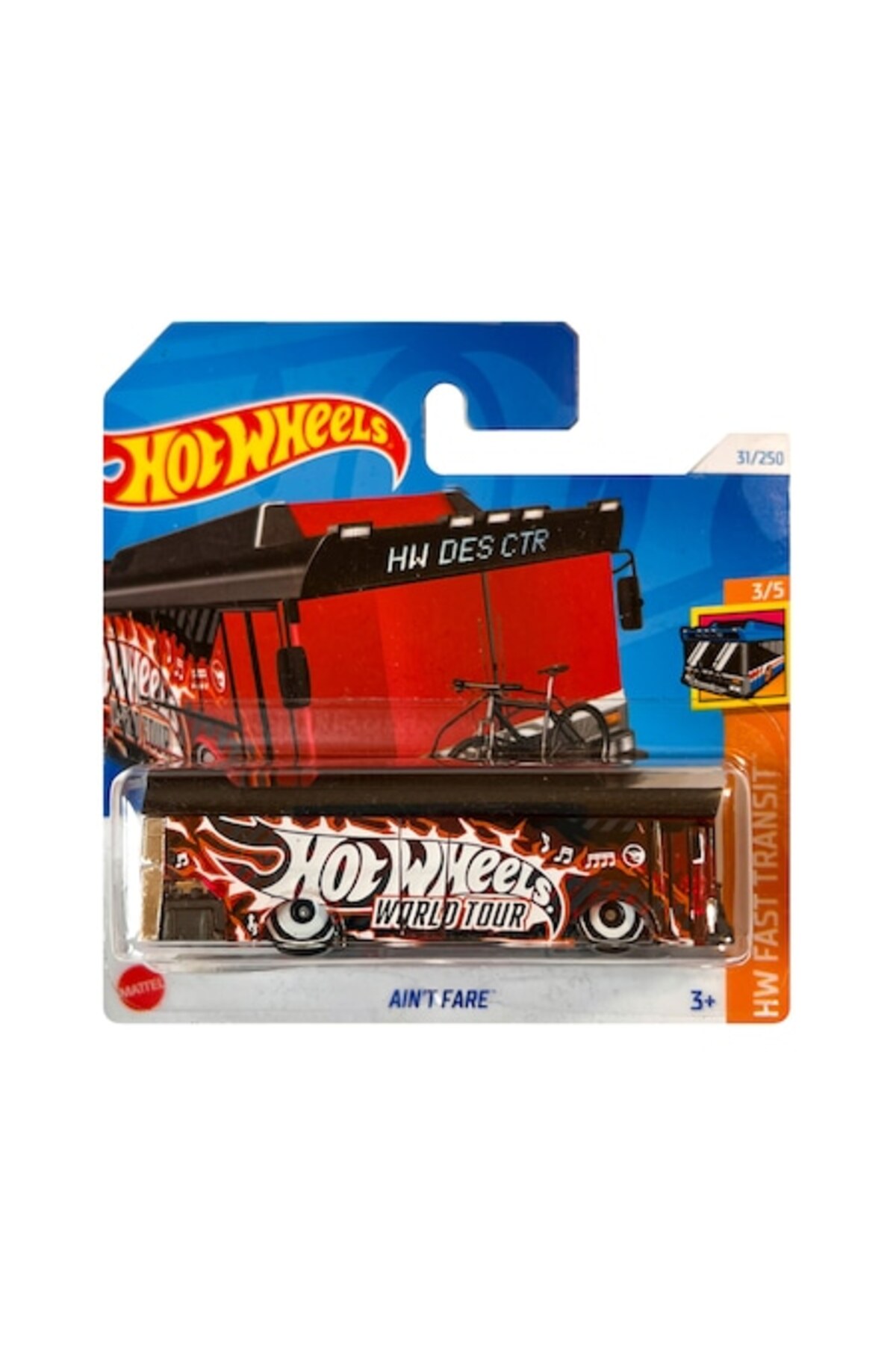 Masinuta metalica Hot Wheels, Ain't Fare Treasure Hunt, 1:64, Negru