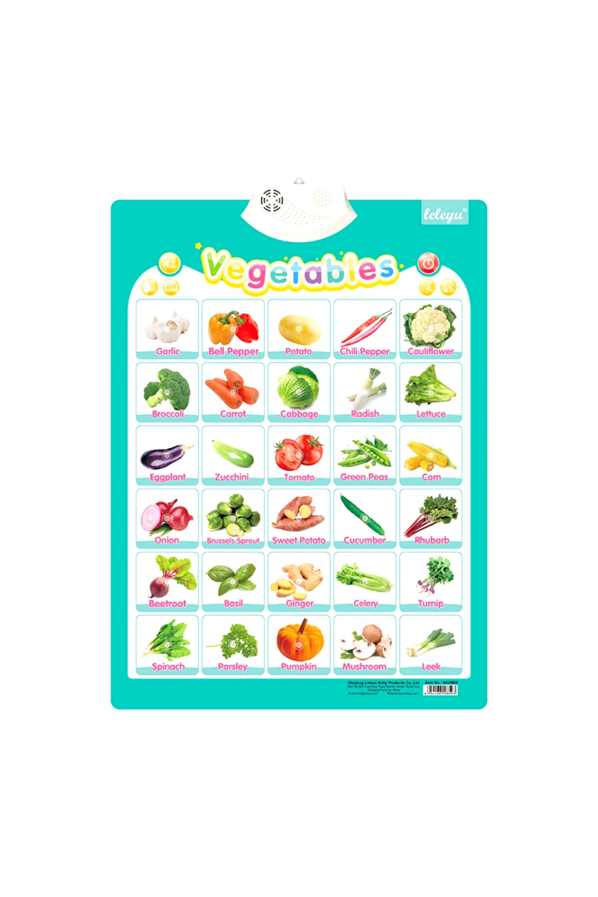 TALOO sesli kitaplar Vegetables İngilizce Konuşan Sesli Poster fotoğrafı 4 (önizleme)