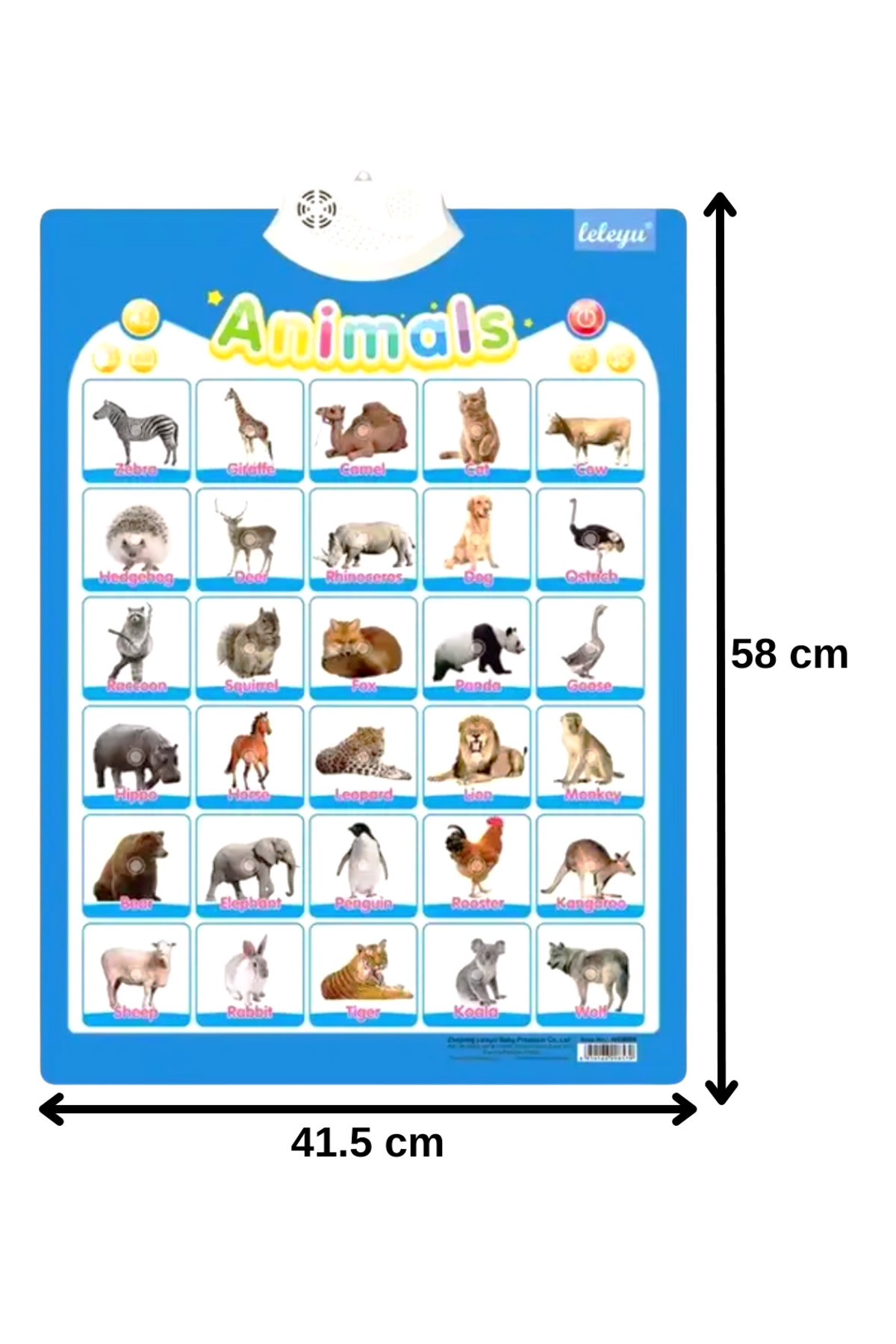TALOO sesli kitaplar Animals İngilizce Konuşan Sesli Poster fotoğrafı 4 (önizleme)