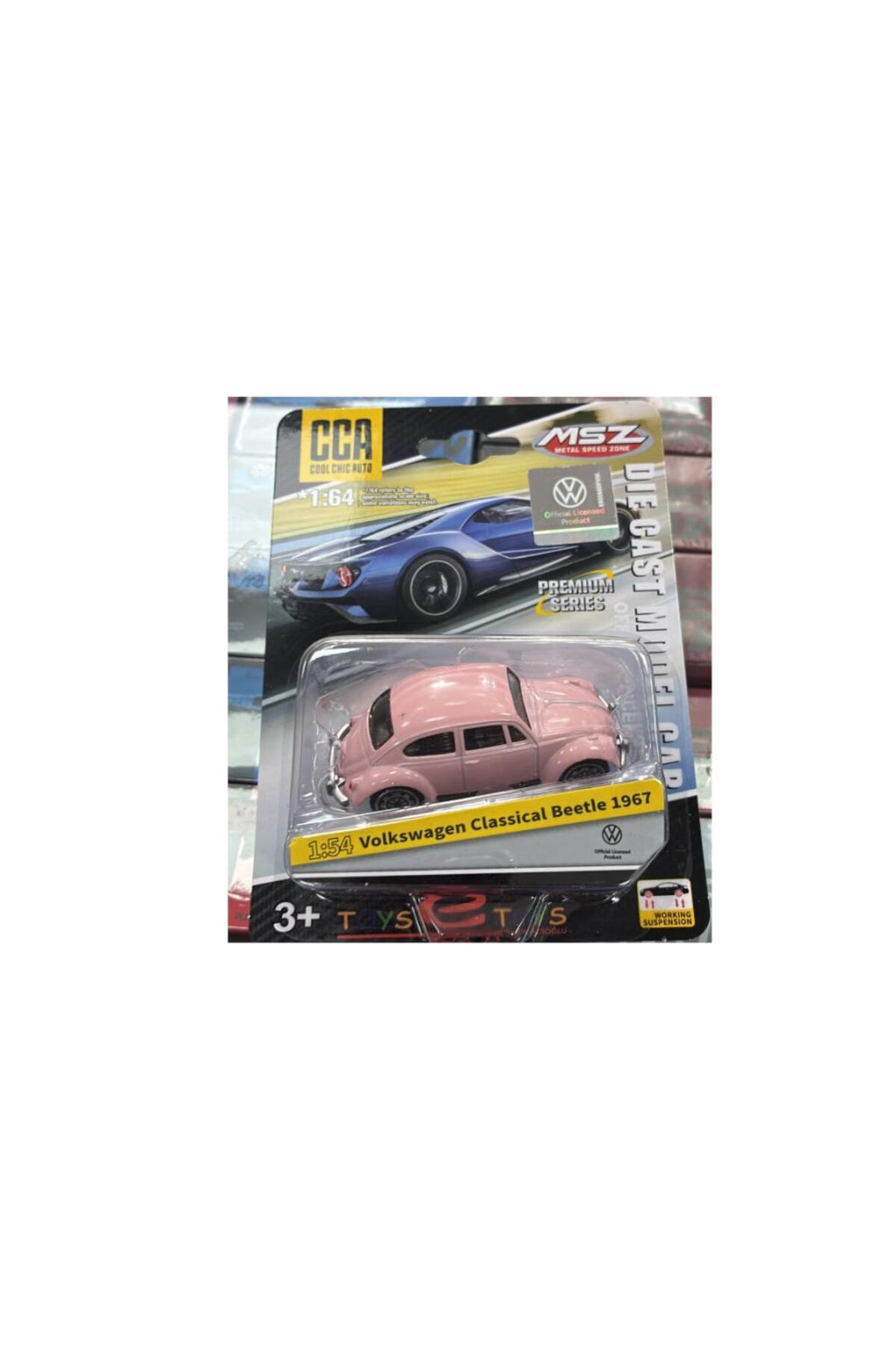 CCA Premium Series Volkswagen Classical Beetle 1967 Pembe 1/54