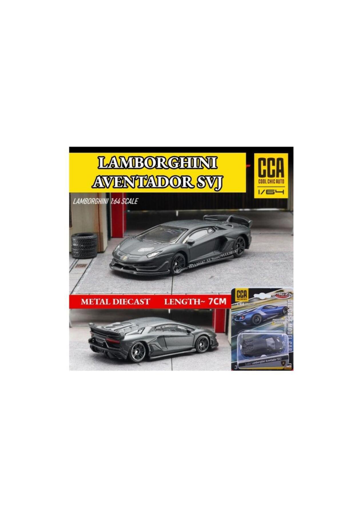 CCA Premium Series Lamborghini Aventador SVJ Siyah 1/64 Model