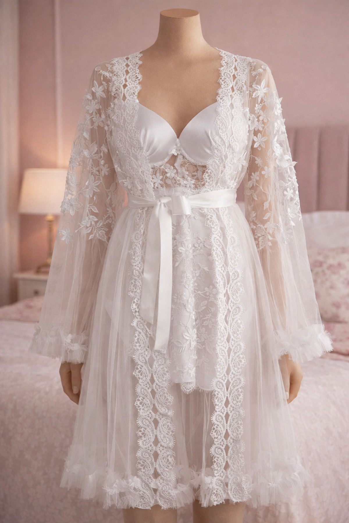 FREZYA EV GİYİM Kardelen Gecelik Seti