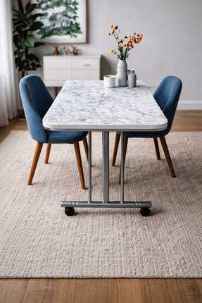 erkan mobilya VENEDİK ORTA SEHPA 70X110 MERMER 2026 STLY