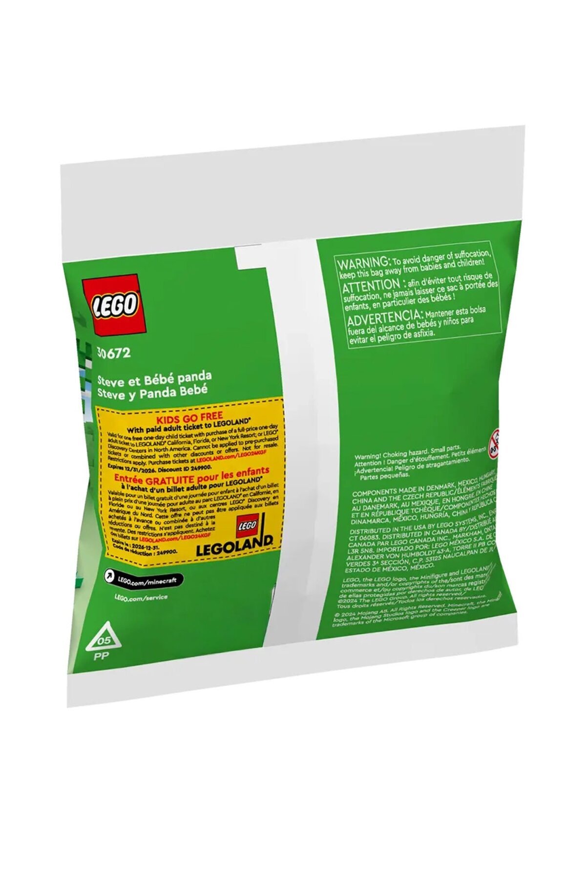 ماینکرفت ۳۰۶۷۲ استیو و توله پاندا