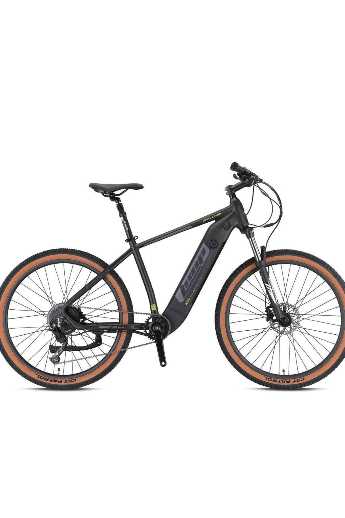 Loop EXPLORER - 27.5 - MTB - 9 Vites - H.Disc - Elektrikli - Mat Yeşil-Mat Siyah/Füme