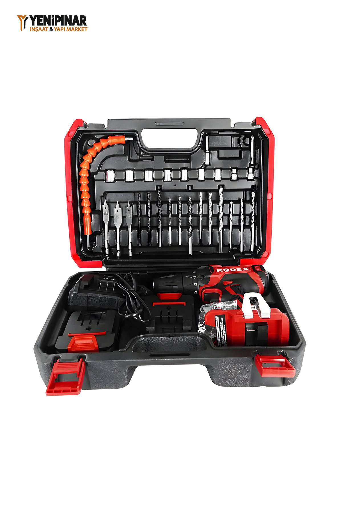 Rodex RDX3365A Akülü Matkap Seti | 16.8V | 17 Parça | Güçlü ve