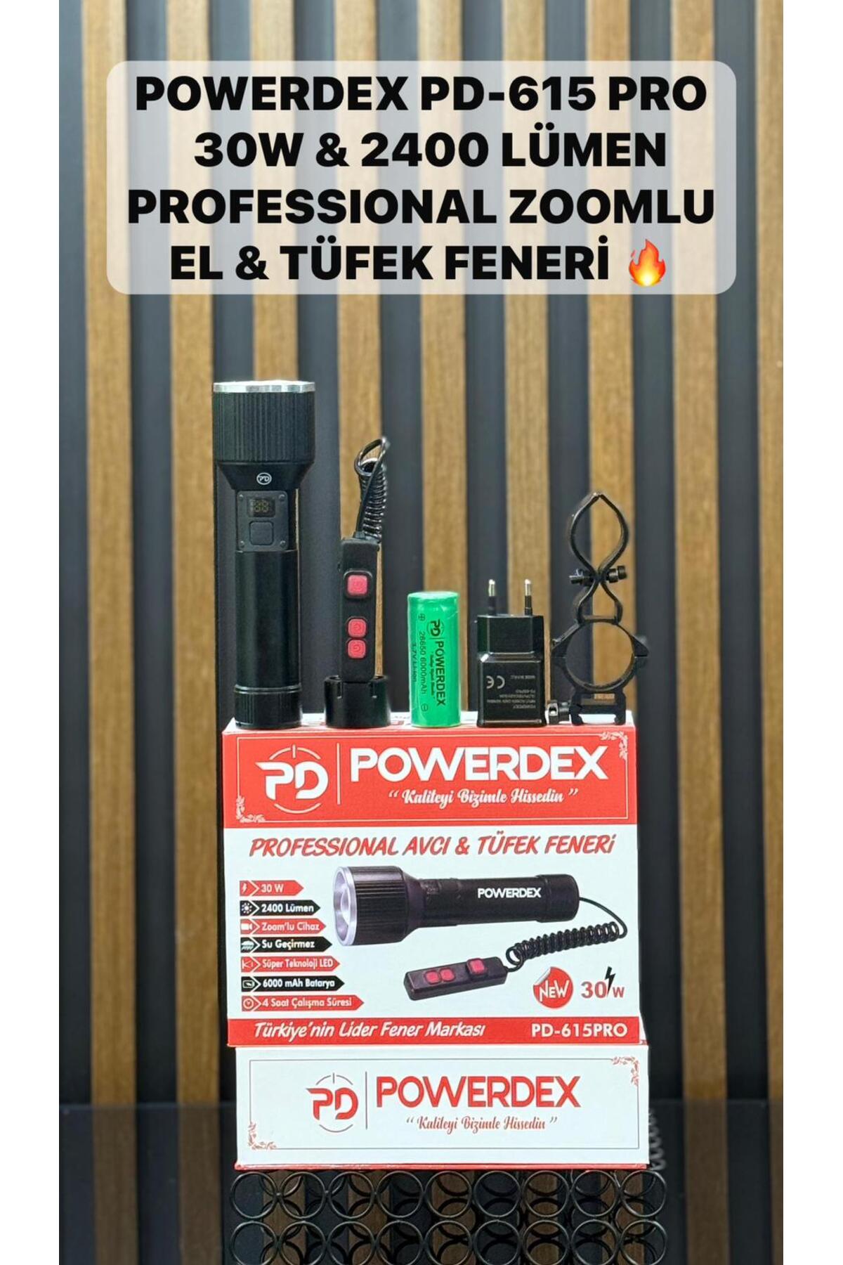 peko ぺージ powerdex Pd-615 Pro 30W & 2400 Lümen Profesyonel Zoomlu El & Tüfek