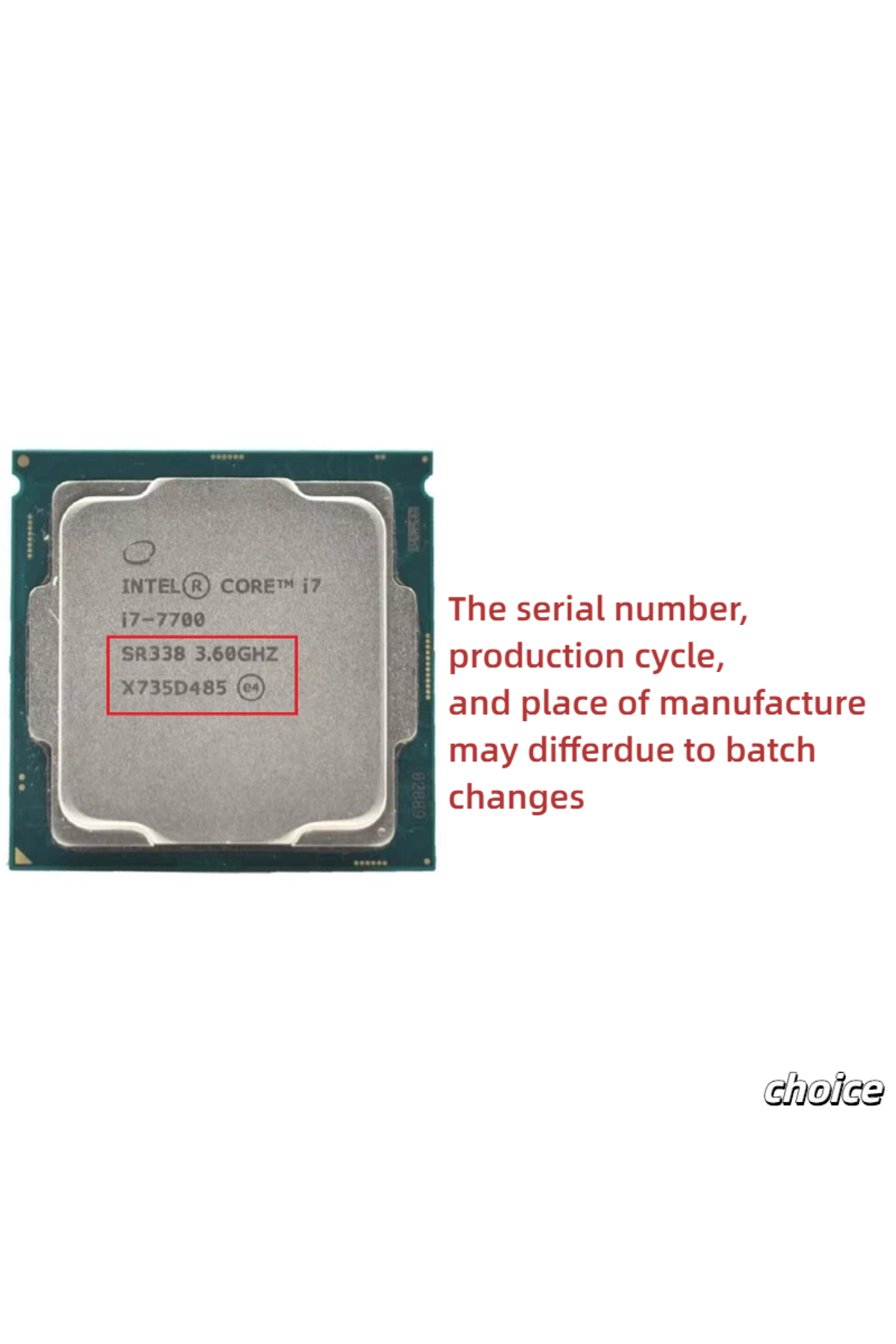 Intel Core I7 7700 Processor 3.6GHz Quad-Core Eight-Thread 8M