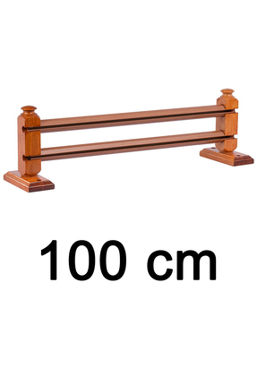 Perdejim Meşe Çetray Çift Raylı Rustik Perde Askısı S Pile ve Kornişli Perde ...