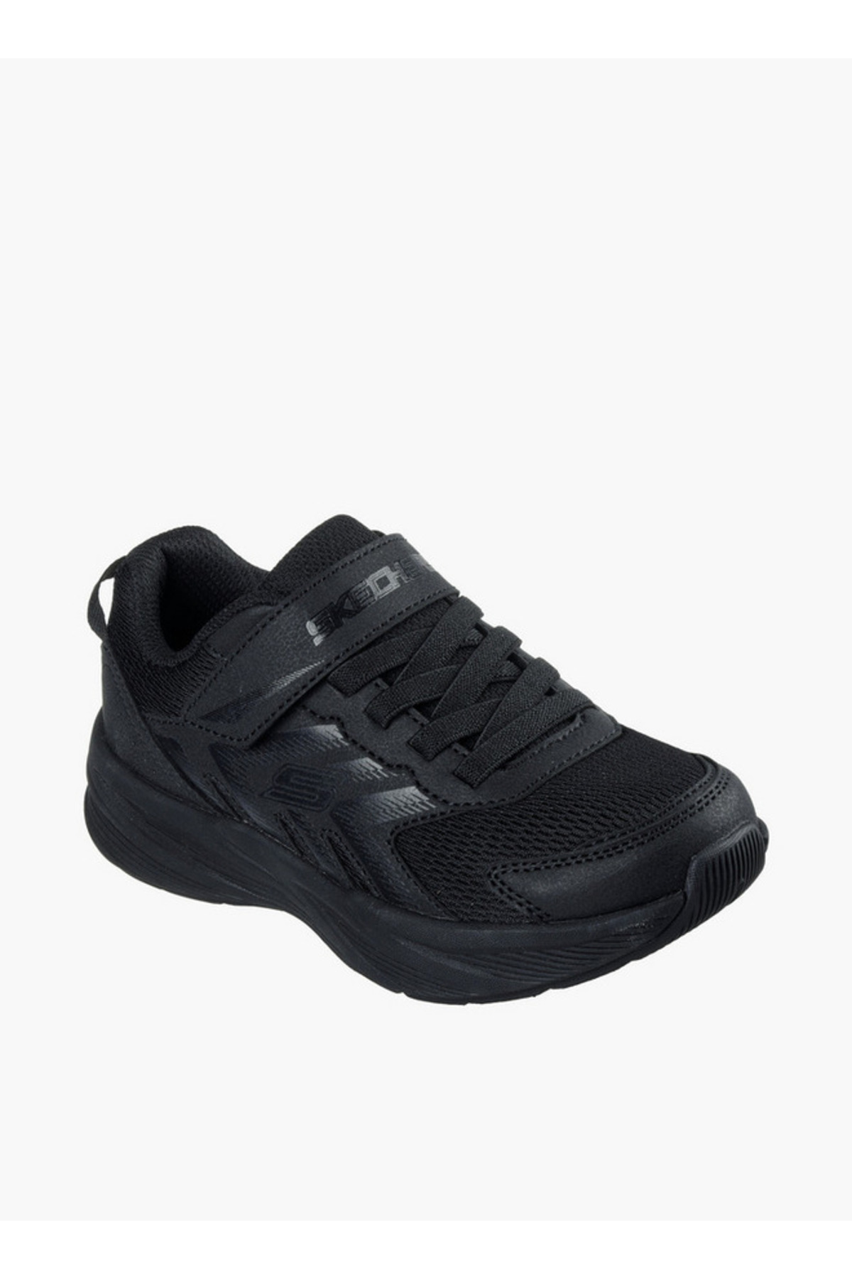 Skechers Kids MICROSPEC TREAD Hook & Loop Sneakers - 404115L-BBK-CP