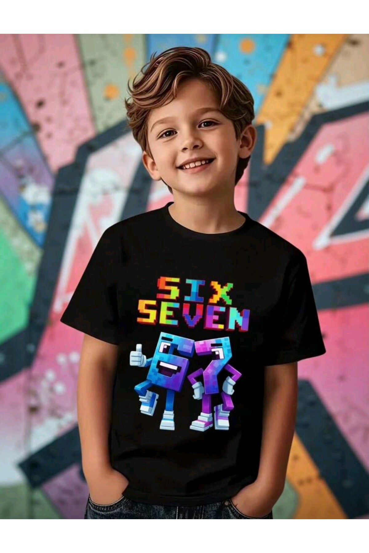 PRINTED BOY SIX LOVING TSHIRT, 67 DESIGN
