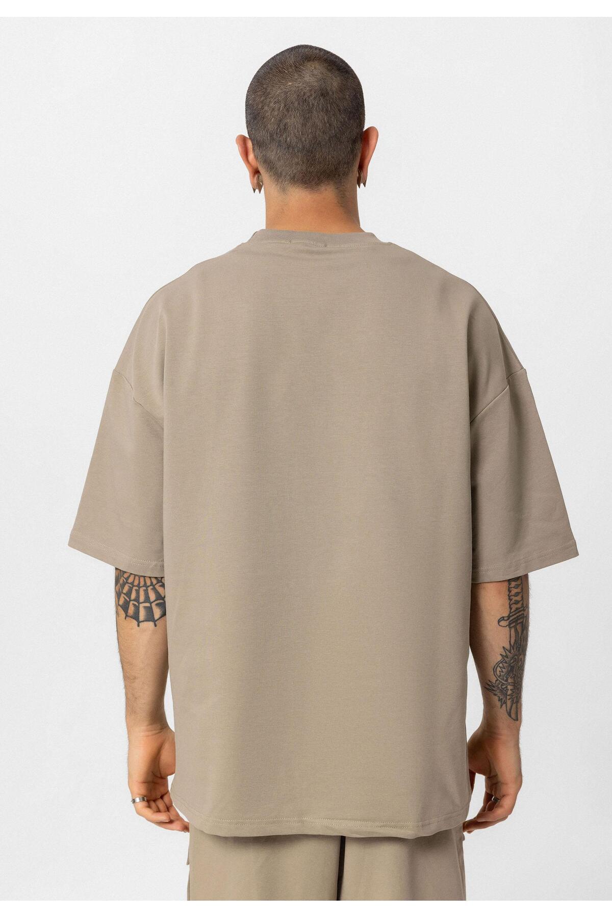 VAMOSCLO Oversize Eşofman Takım Vizon görsel 4
