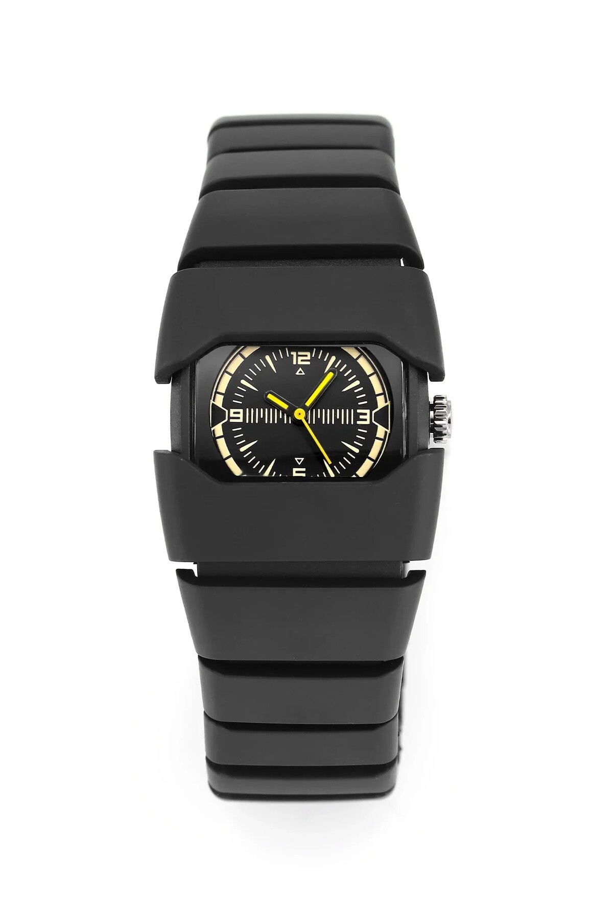 ساعت مچی مردانه سایبرپانک وینتیج - طراحی آنالوگ رترو - رنگ نقره‌ای و مشکی، ضدآب