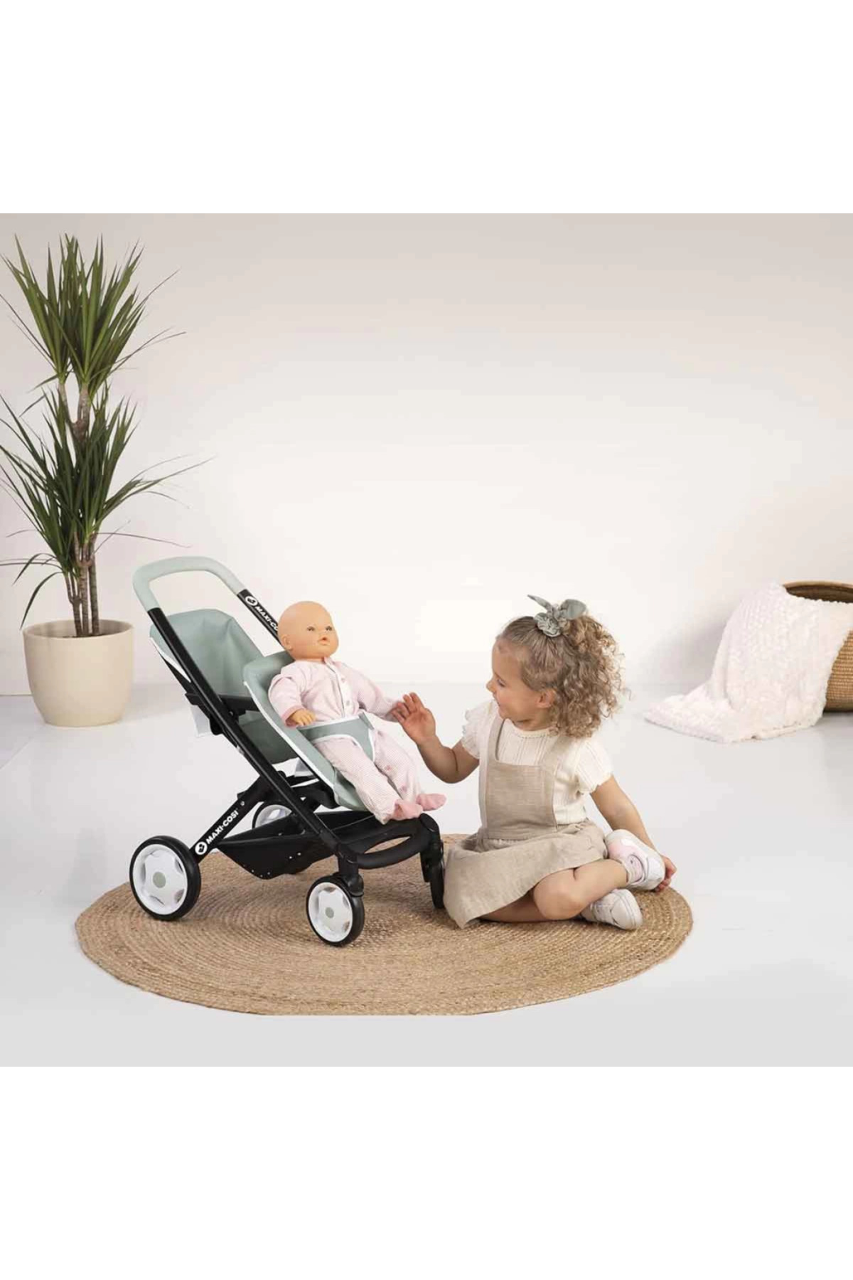 NW NessiWorld İkiz Oyuncak Bebek Arabası Yeşil