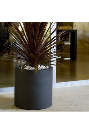 Mofiba Fiberglass Saksı Silindir Çap:45 cm Yükseklik: 45 cm