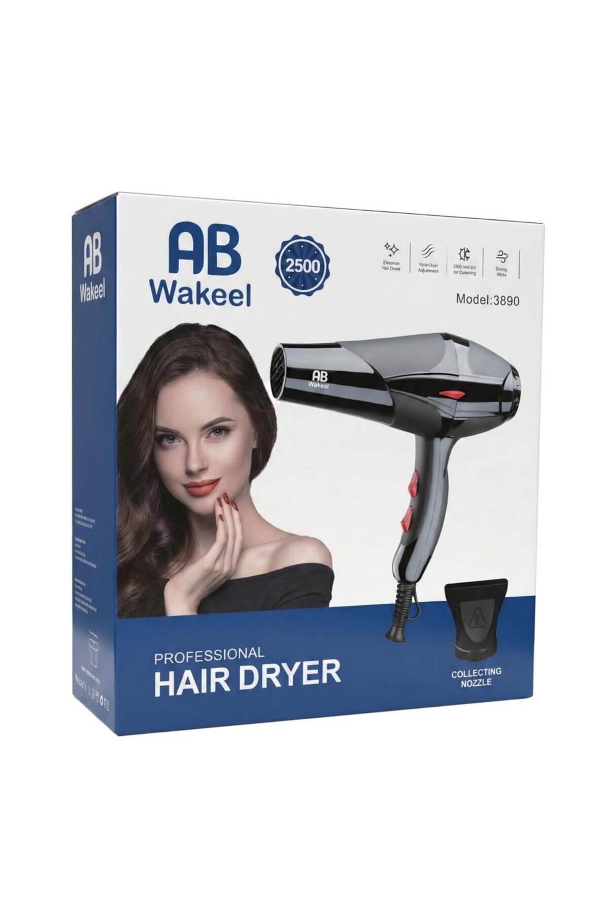 F05 Professional Hair Dryer 2500W from AB Wakeel- Trendyol