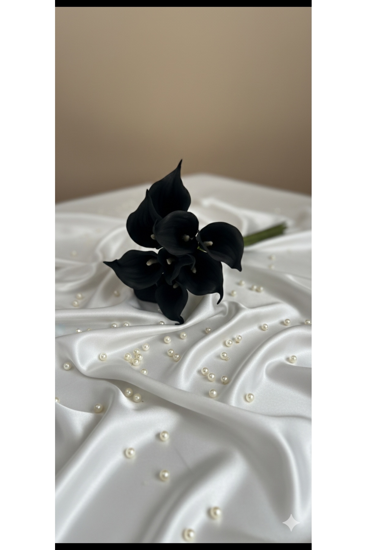 1 x 8-piece black gala house vase decor bridal ornament and VALENTINE 'S DAY