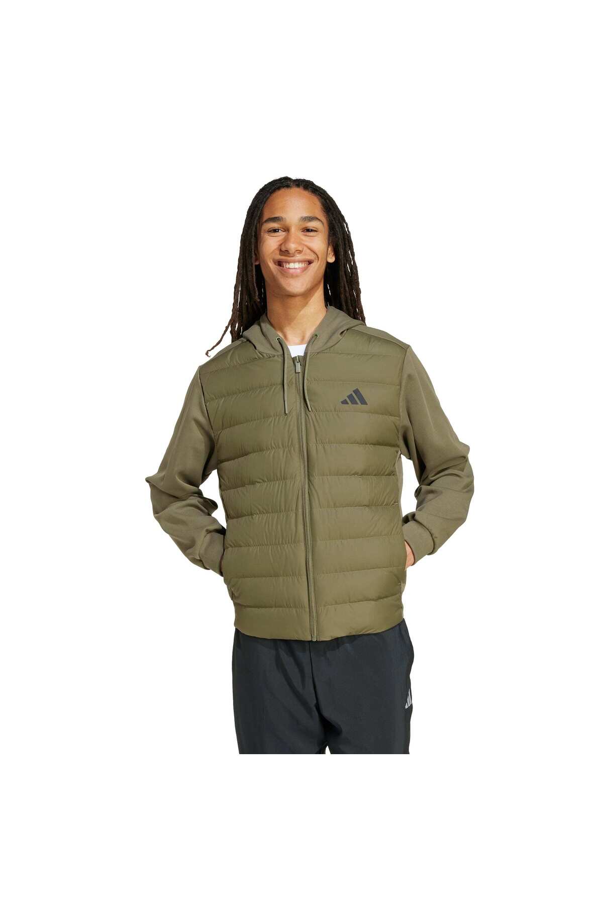 آدیداس کت مردانه خاکی Ess Ld Hyb Hd J مدل Ka5253