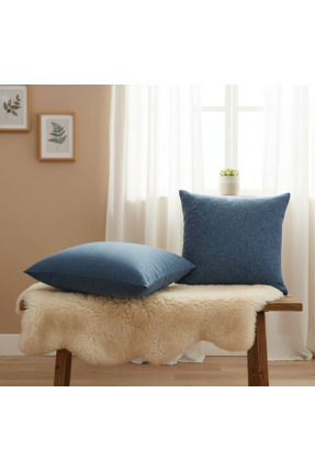 Vera Kırlent Kılıfı Şönil Kumaş Melanj Efektli Modern 2 'Li