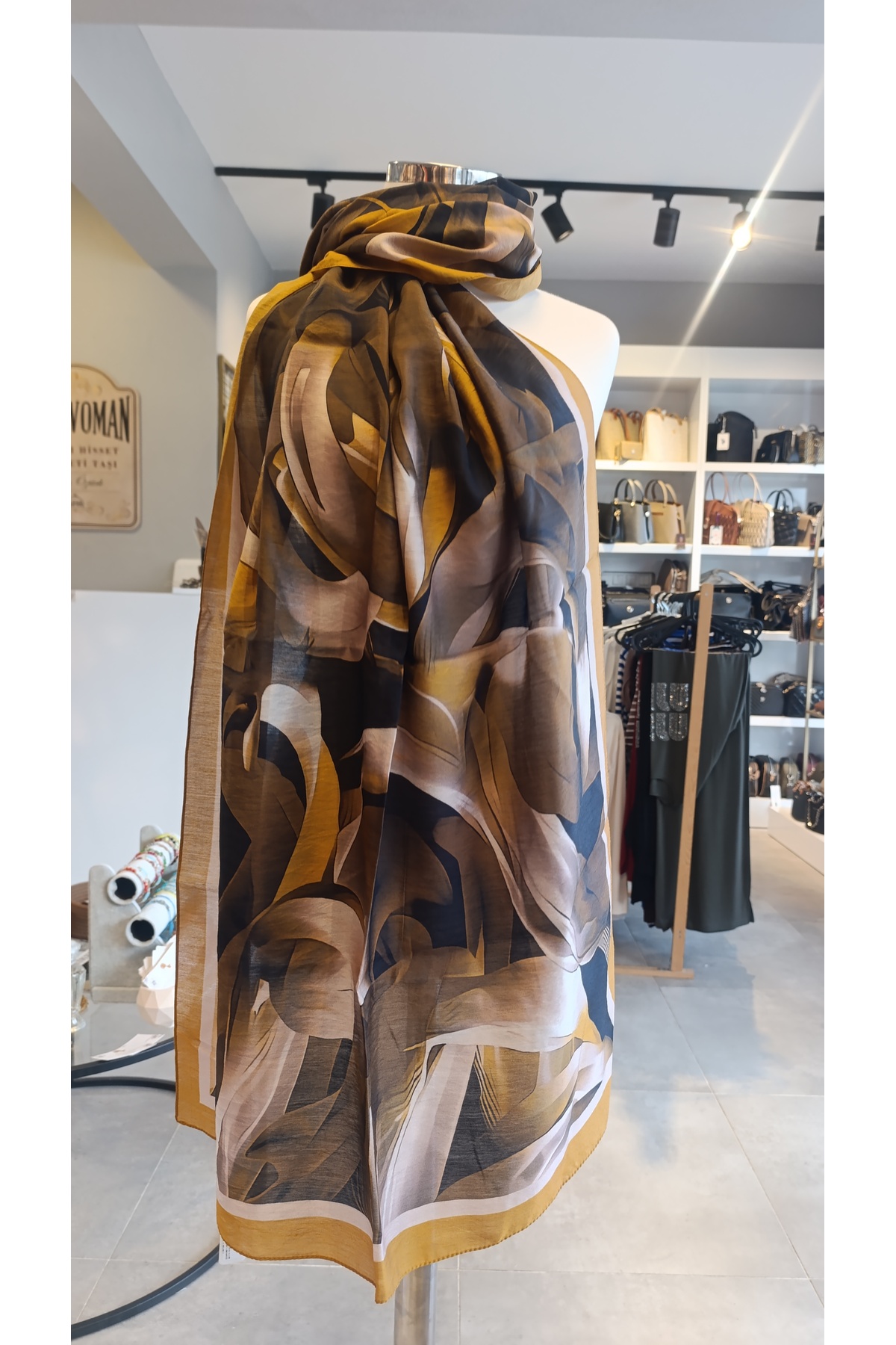 SCARF DİAMOND CARLA PAMUK İPEKSİ ŞAL