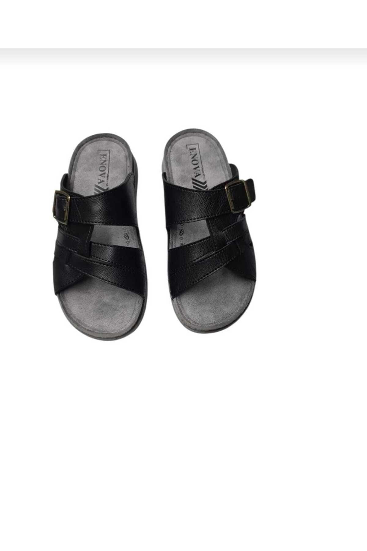 Birr Bazaar Men's Orthopedic Double Monte Sole Buckle Stitching Stylish Home Out Leather(ARTIFICIAL )Men's Slippers