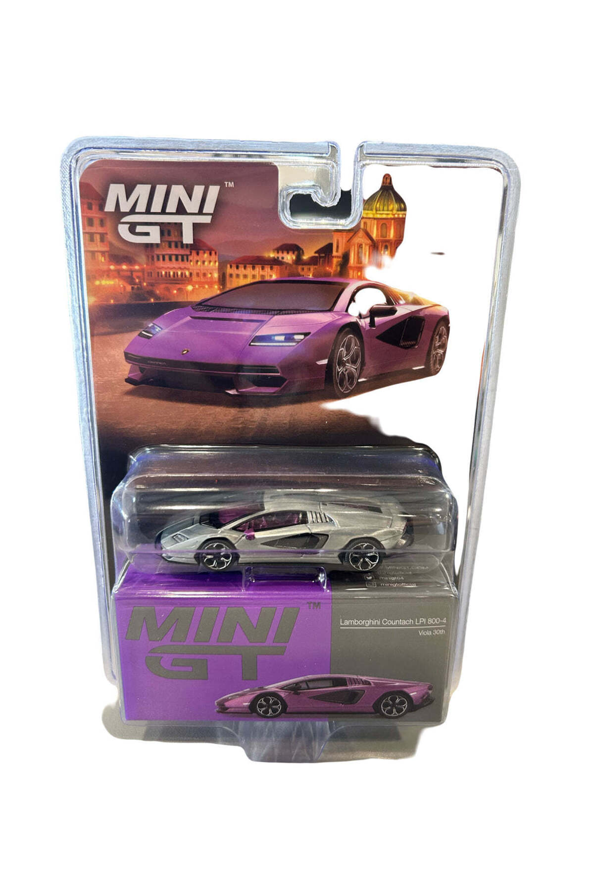 mini gt Lamborghini Countach LPI 800-4 Viola 30th (Purple) (CHASE