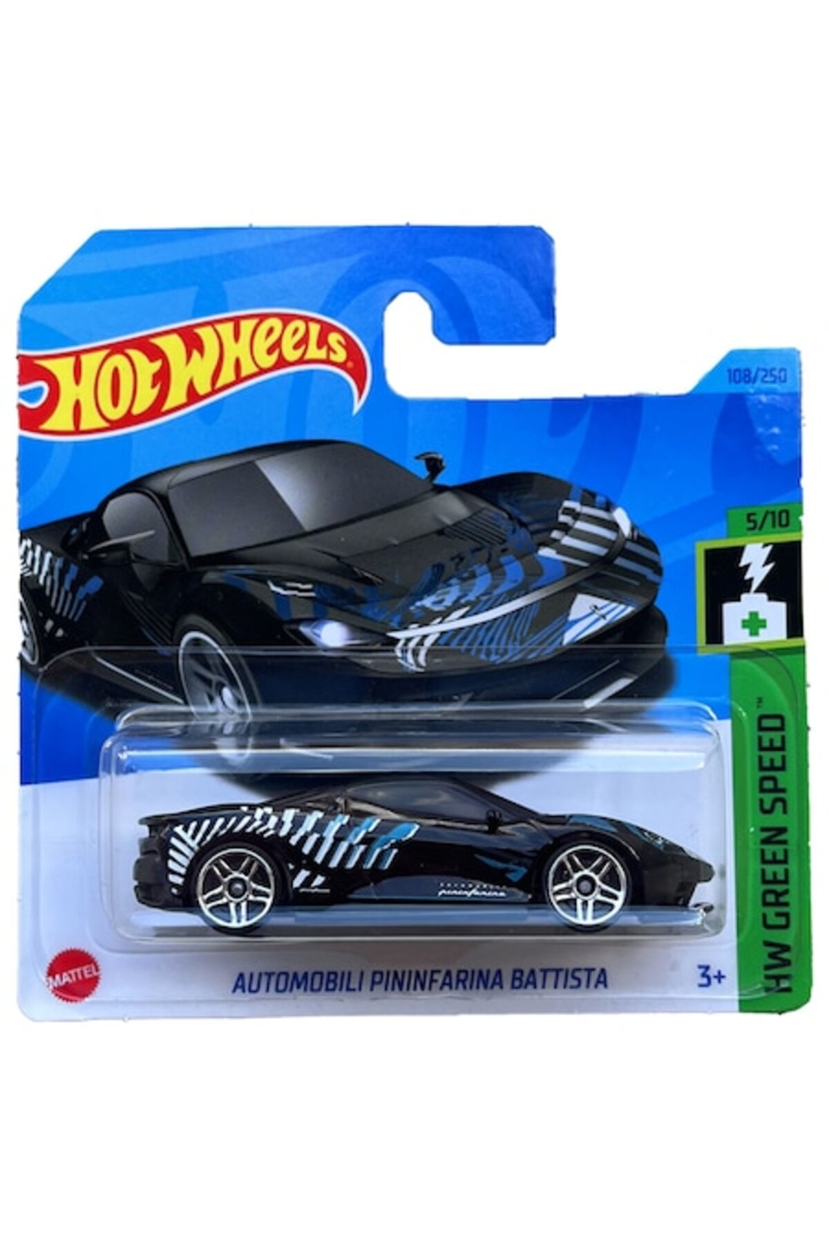 Masinuta Metalica Hot Wheels, Automobili Pininfarina Battista, 1:64, Negru