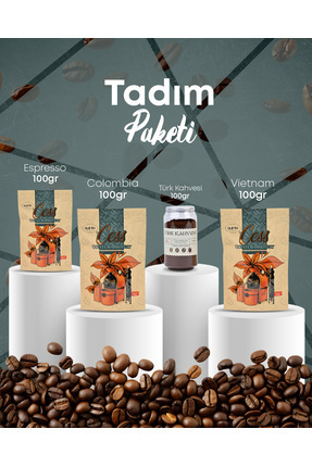 CESS COFFEE & ROASTERY TADIM PAKETİ (Espresso-100Gr, Vietnam-100Gr, Colombia-...