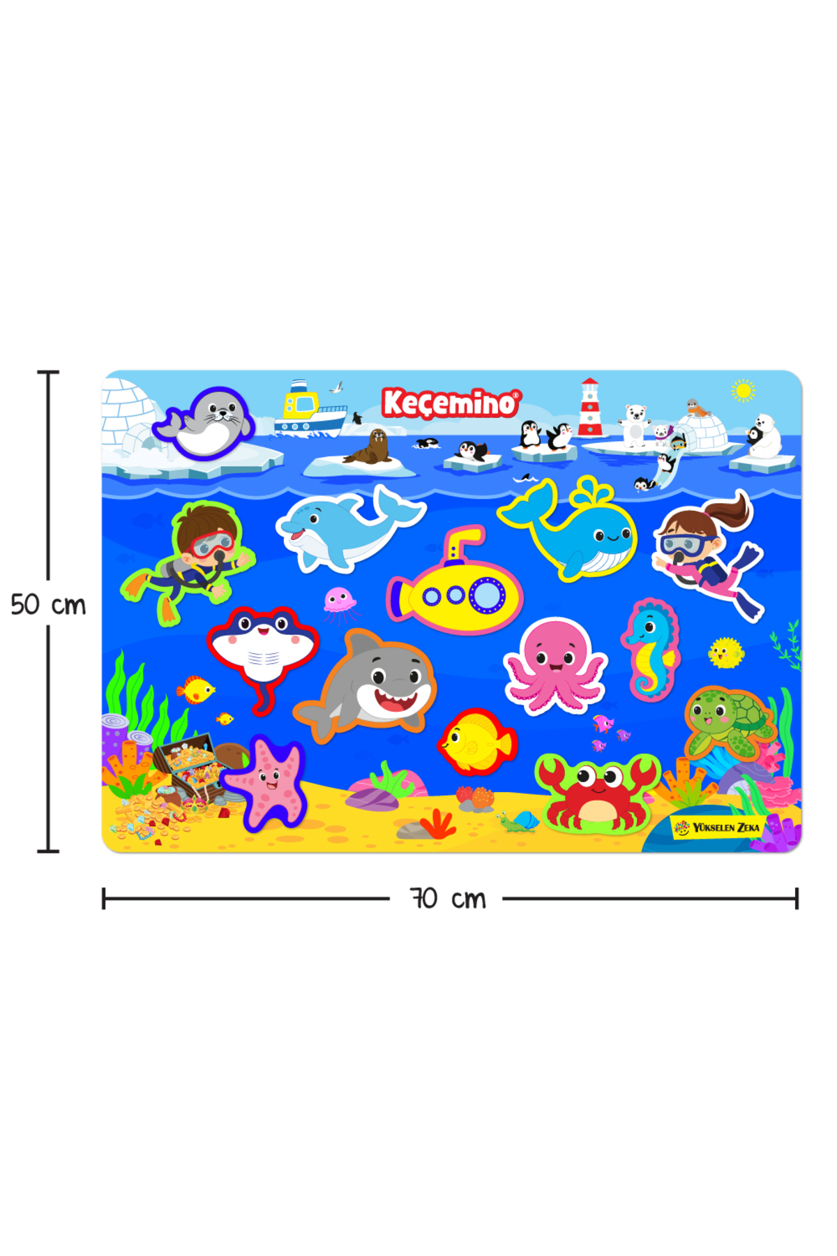 yükselen zeka Keçemino Etkinlik Halısı - Deniz Dünyası fotoğrafı 3 (önizleme)