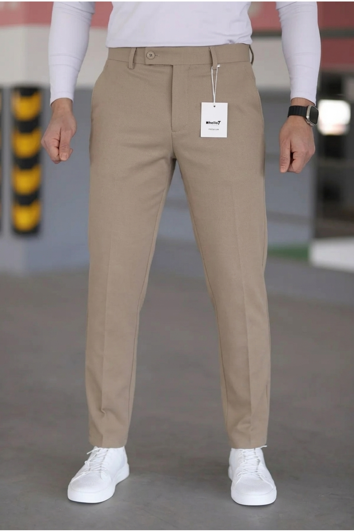 hello7  Erkek Kaliteli Likralı Italyan Kesim Her Ortama Uygun Şık Ve Rahat Pantolon - Görsel 4
