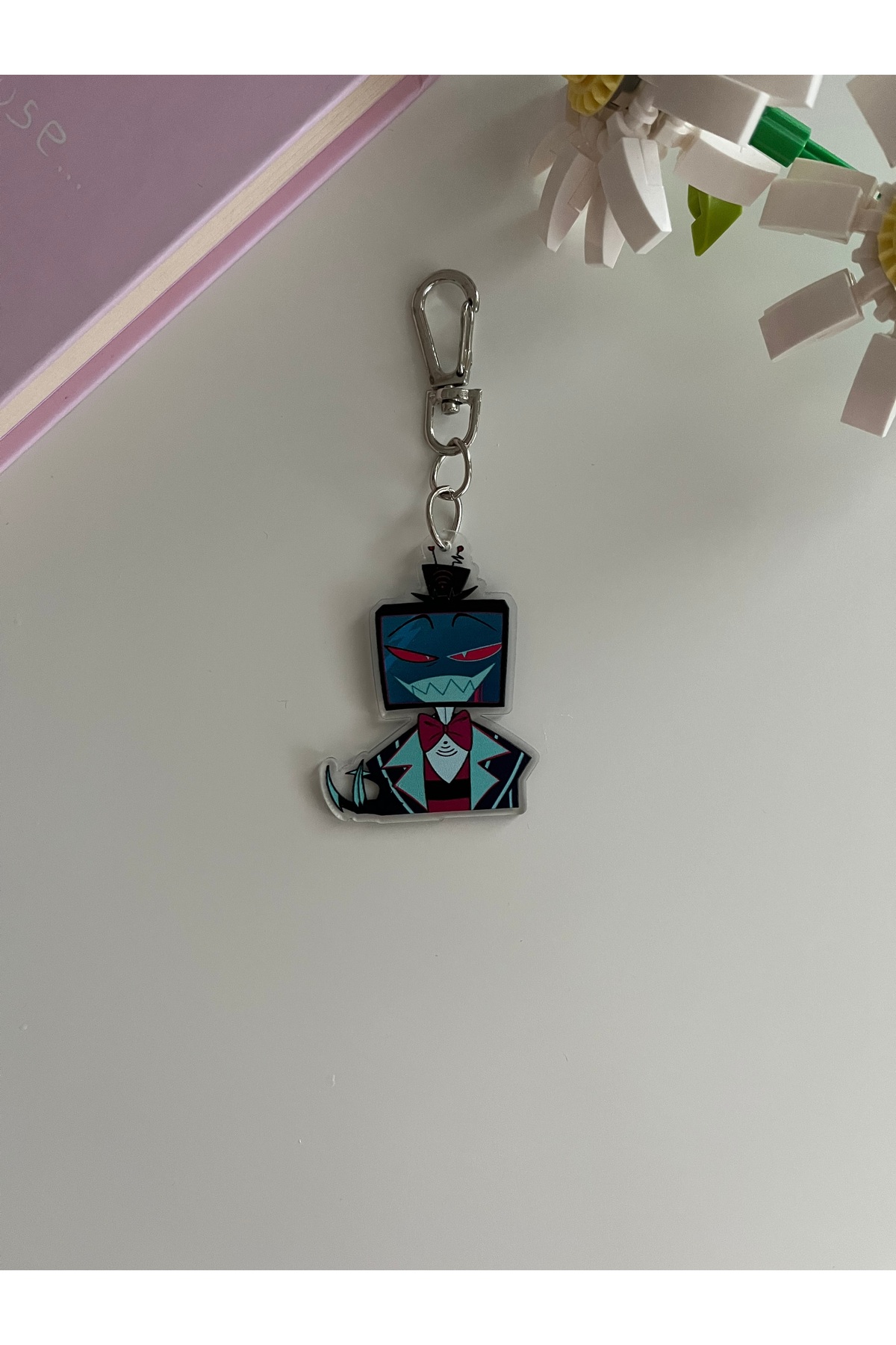 Hazbin Hotel Anime Vox Anime Acrylic Keychain / Bag Ornament