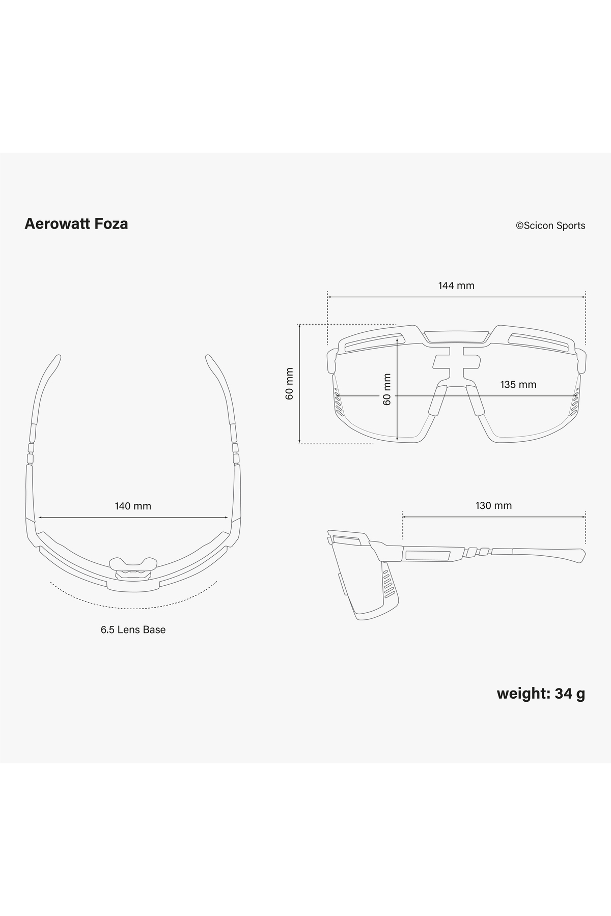 Aerowatt Foza Spor Gözlüğü